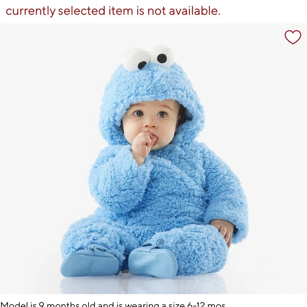 Pottery Barn Kids Cookie Monster with homemade trick or treat bag - Picture 3 of 3